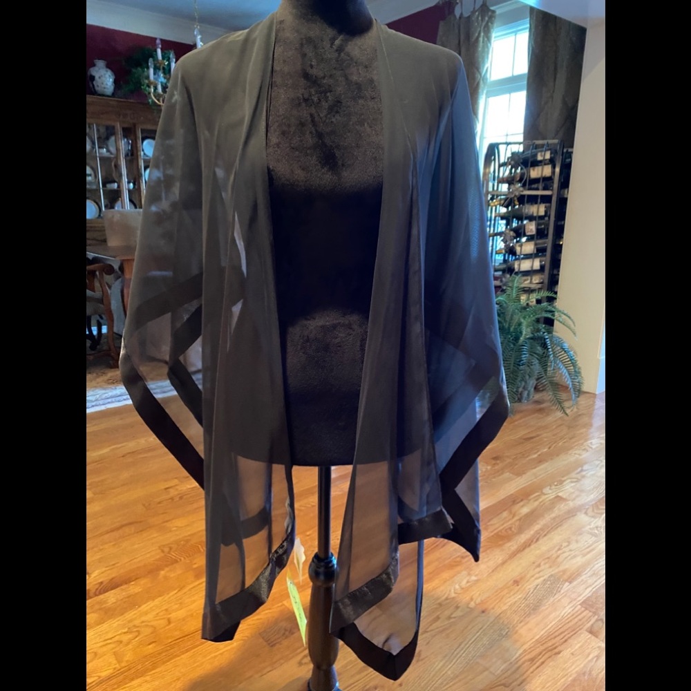 Black sheer wrap